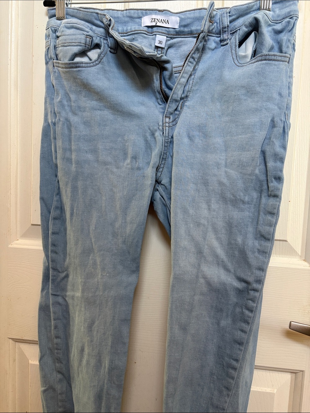 Zenana Outfitters Pale Blue Men’s Slim Straight Jeans